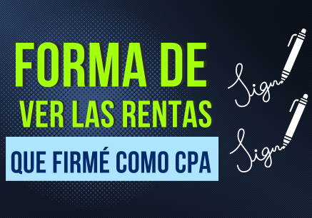 RENTAS COMO CPA